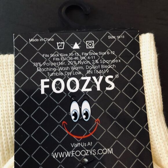 Foozy’s Bulldog “Beware of Dog” Adult Fun Socks - Picture 4 of 4